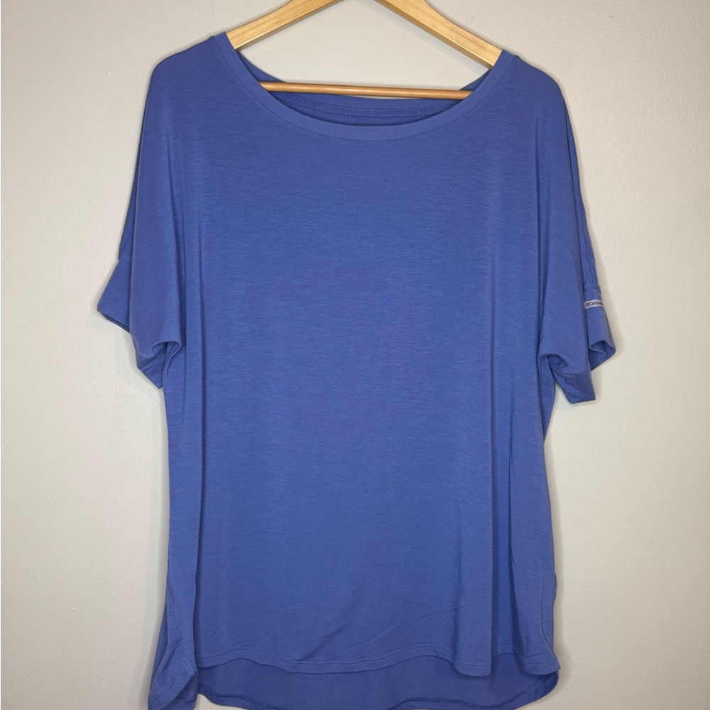 Columbia Women's Blue Short Sleeve Performance Tee Size XL